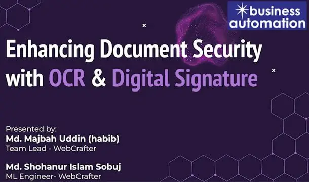 Enhancing Document Security with OCR & Digital Signature
