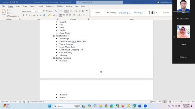 Excel Automation & Analytics Course session 03