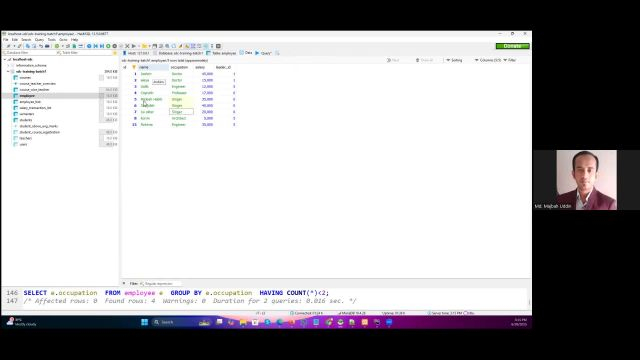 A PRACTICAL APPROACH OF SQL AND DATABASE MANAGEMENT: FROM BASICS TO EXPERTISE-SQL Session -08