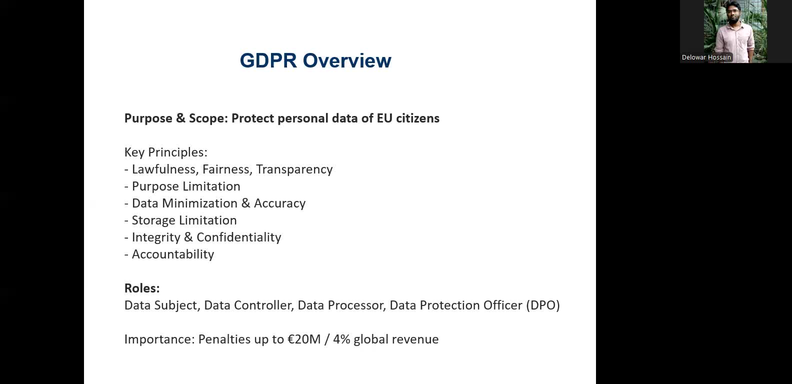 GDPR & Security Compliance with Bangladesh Perspective