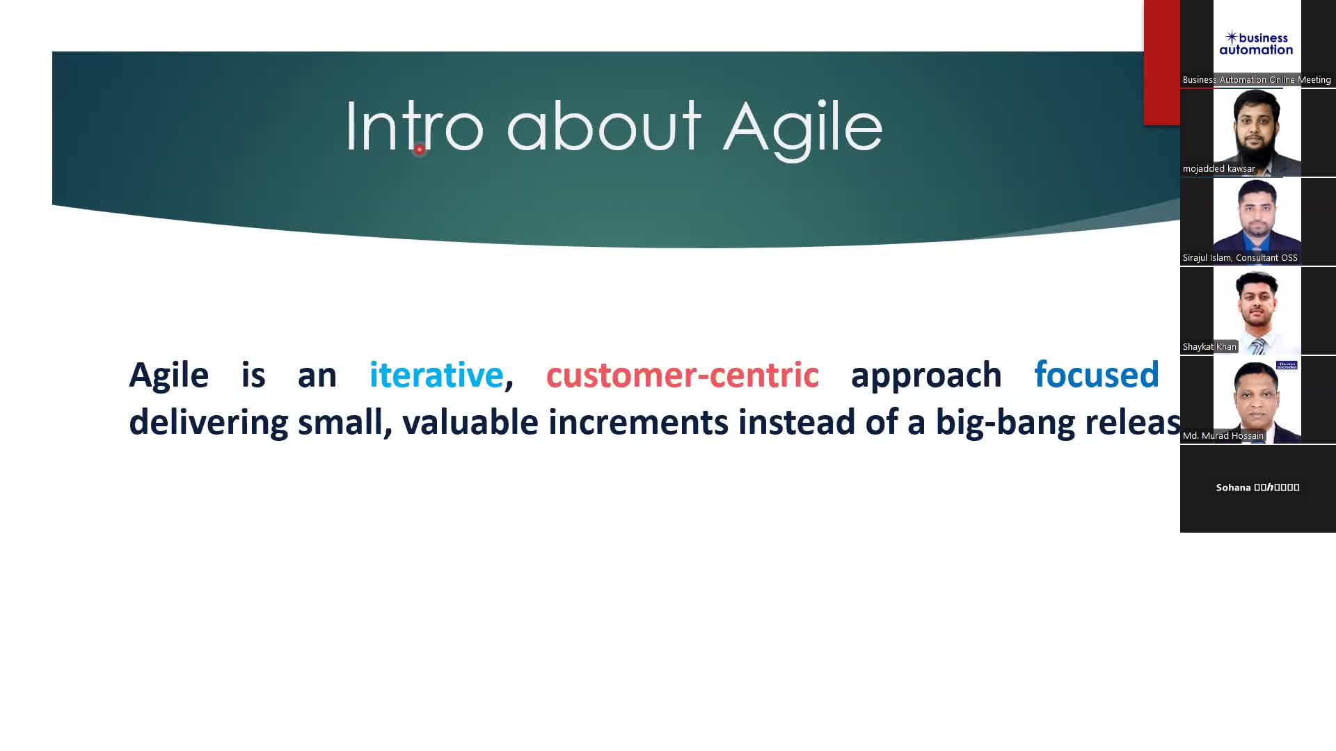 Comprehensive Training on Agile, Scrum Workflow & AMC Operations